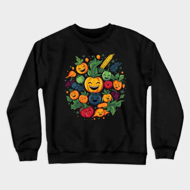 Vegetable Smiling Crewneck Sweatshirt by JH Mart